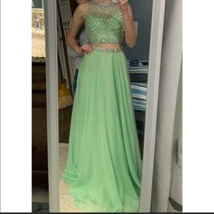 Mint Green Prom Dress by BLUSH